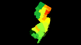 New Jersey Population Density Thumbnail